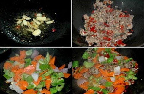 川味尖椒鸡杂的做法