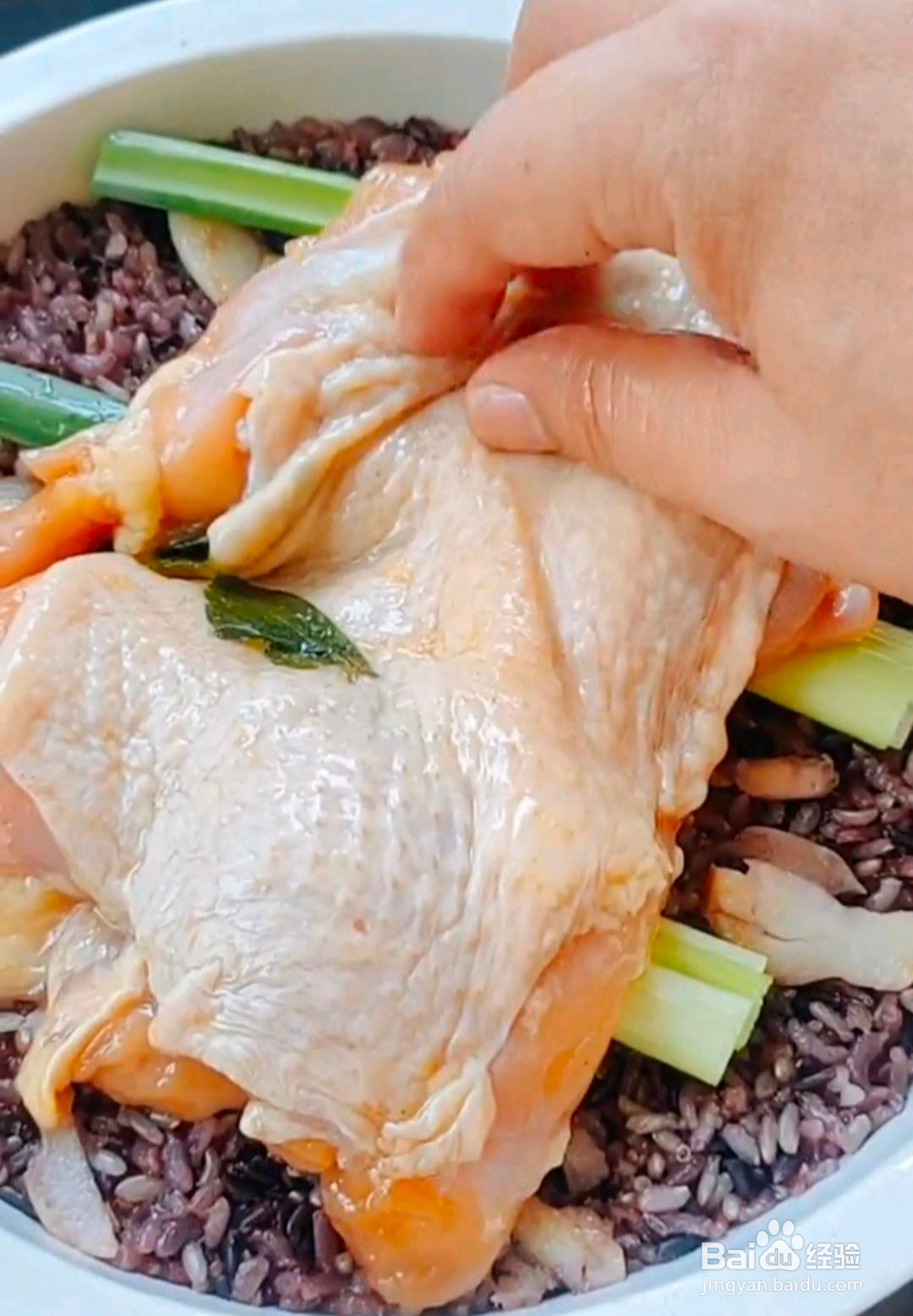 鸡腿饭的做法