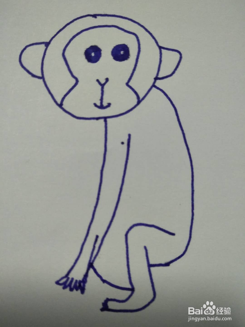 简笔画之猴子