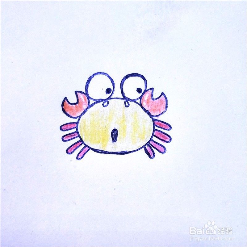 <b>如何画螃蟹的简笔画</b>