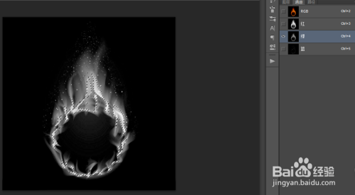 如何对火焰抠图(通道抠图法)