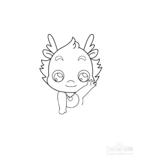 简笔画小伴龙的画法