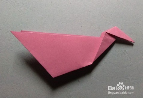 <b>折纸：鸭子折法教程。怎么折鸭子，如何折鸭子</b>