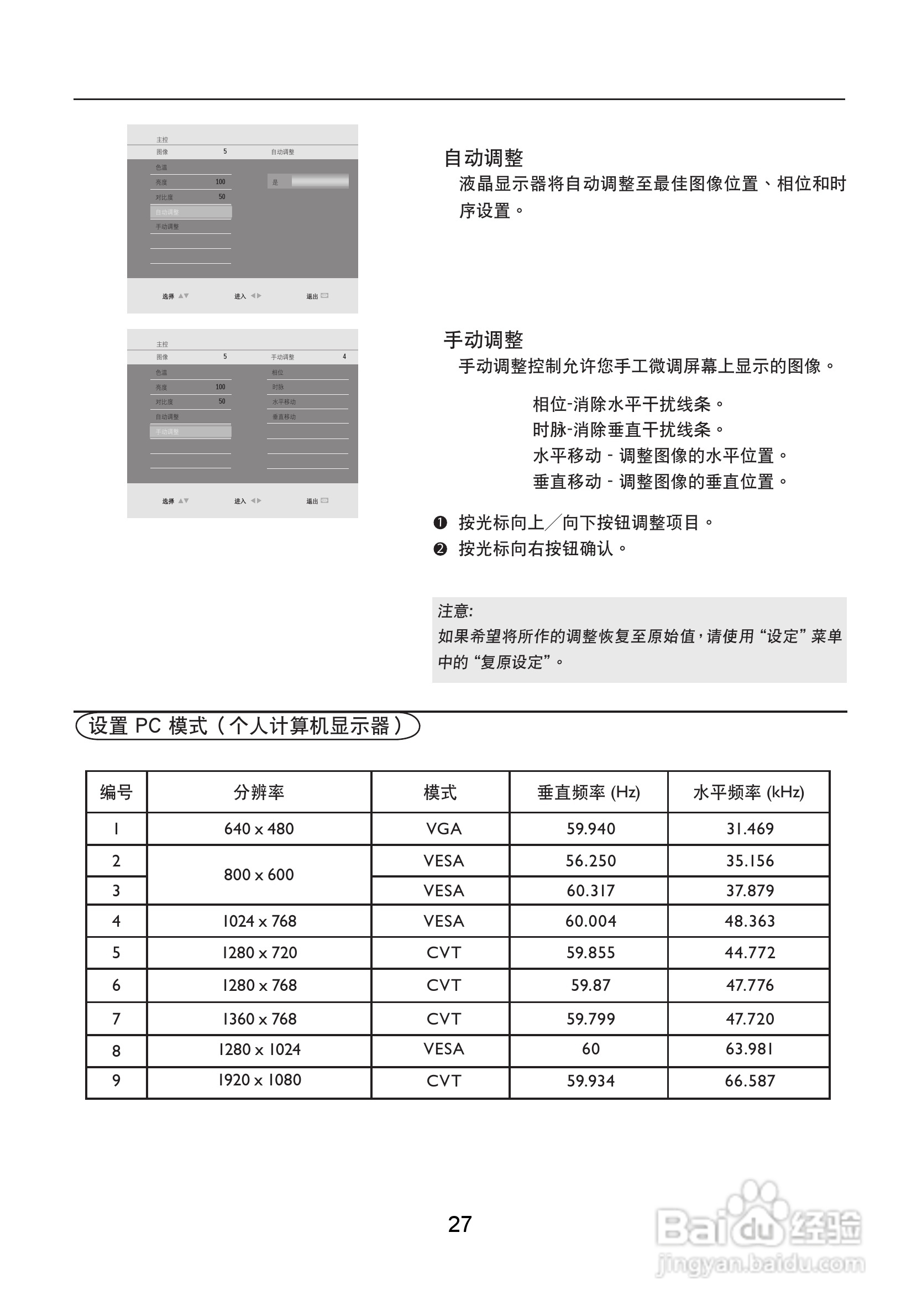 熊猫电子L42A01液晶彩色电视机说明书:[3]