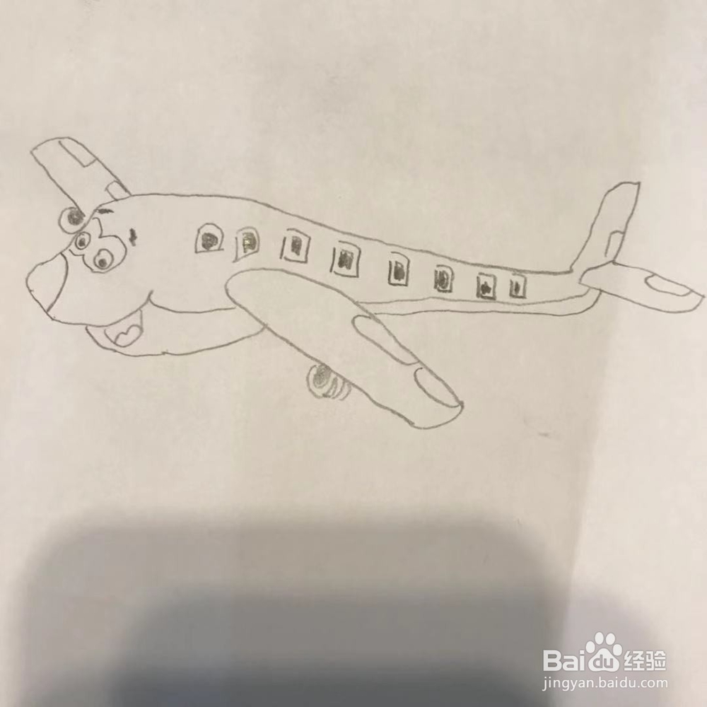 飞机怎么画呢