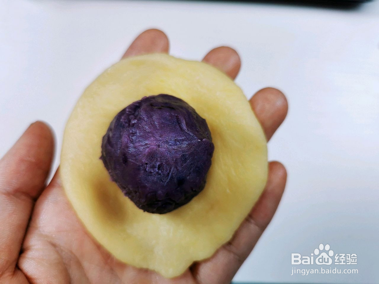 紫薯芋泥仙豆糕的做法