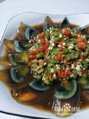 下酒菜凉拌皮蛋