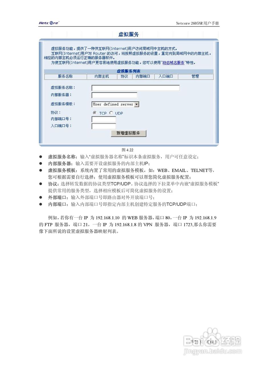 Netcore 2605NR多功能宽带路由器用户手册:[3]