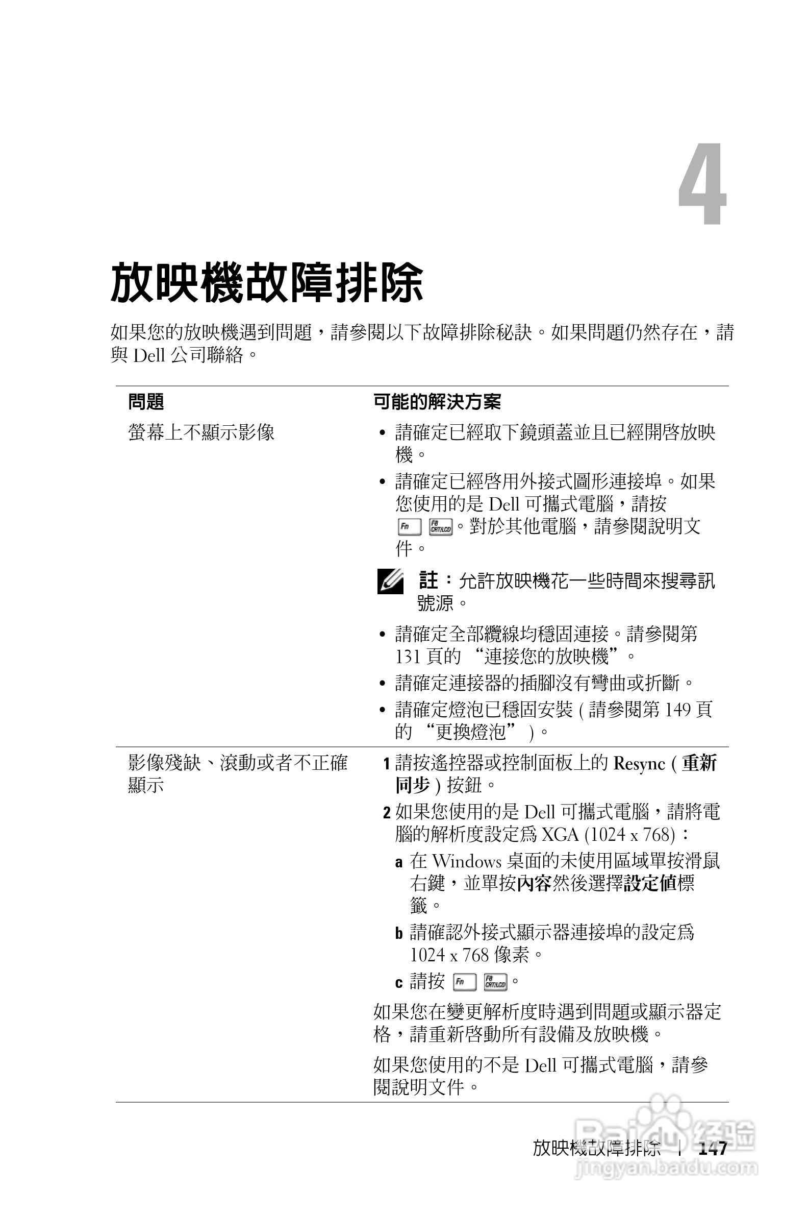 DELL Dell 1100MP Projector投影机说明书:[15]