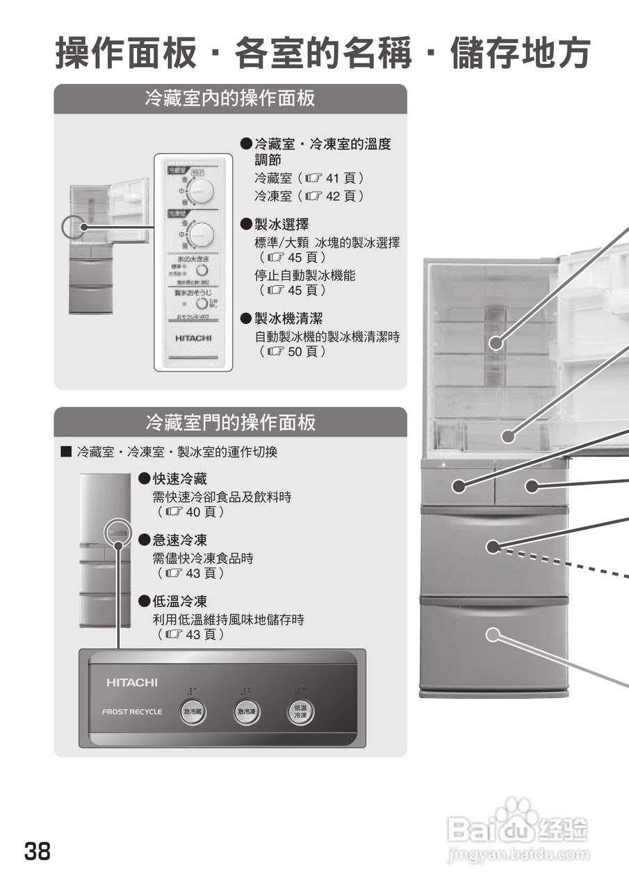 日立R-S42ZMJL电冰箱使用说明书:[4]