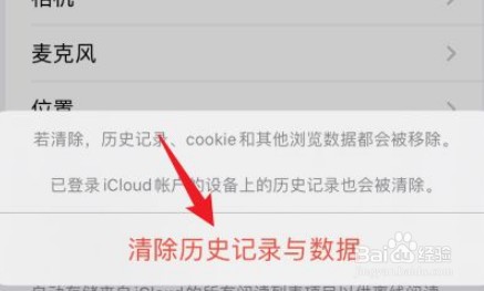 iPhone浏览器怎么清除原始数据