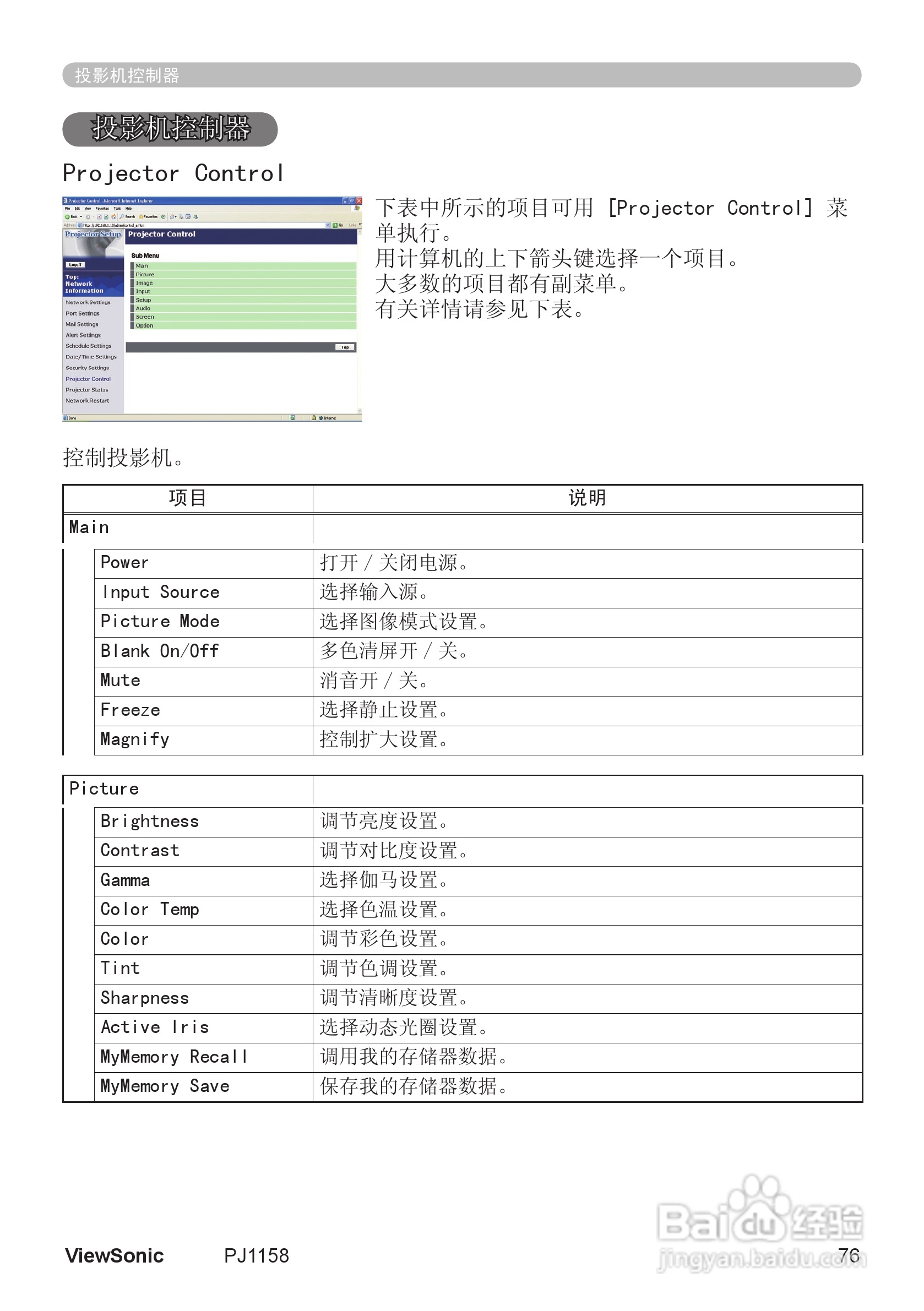 优派PJ1158投影机使用说明书:[9]