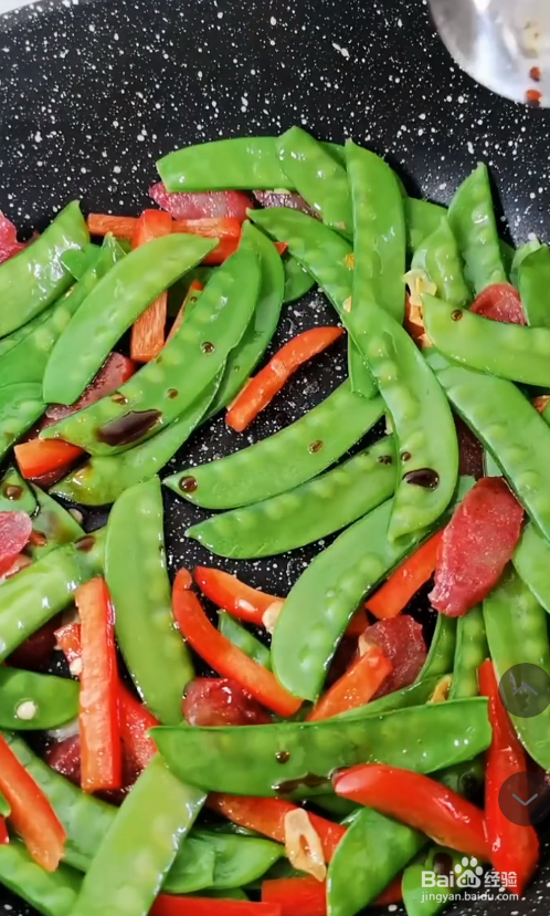 荷兰豆炒腊肠
