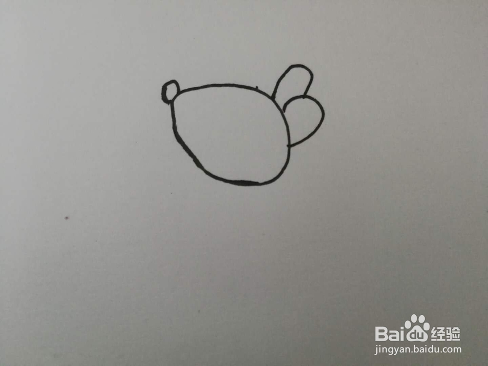 简笔画调皮的小老鼠