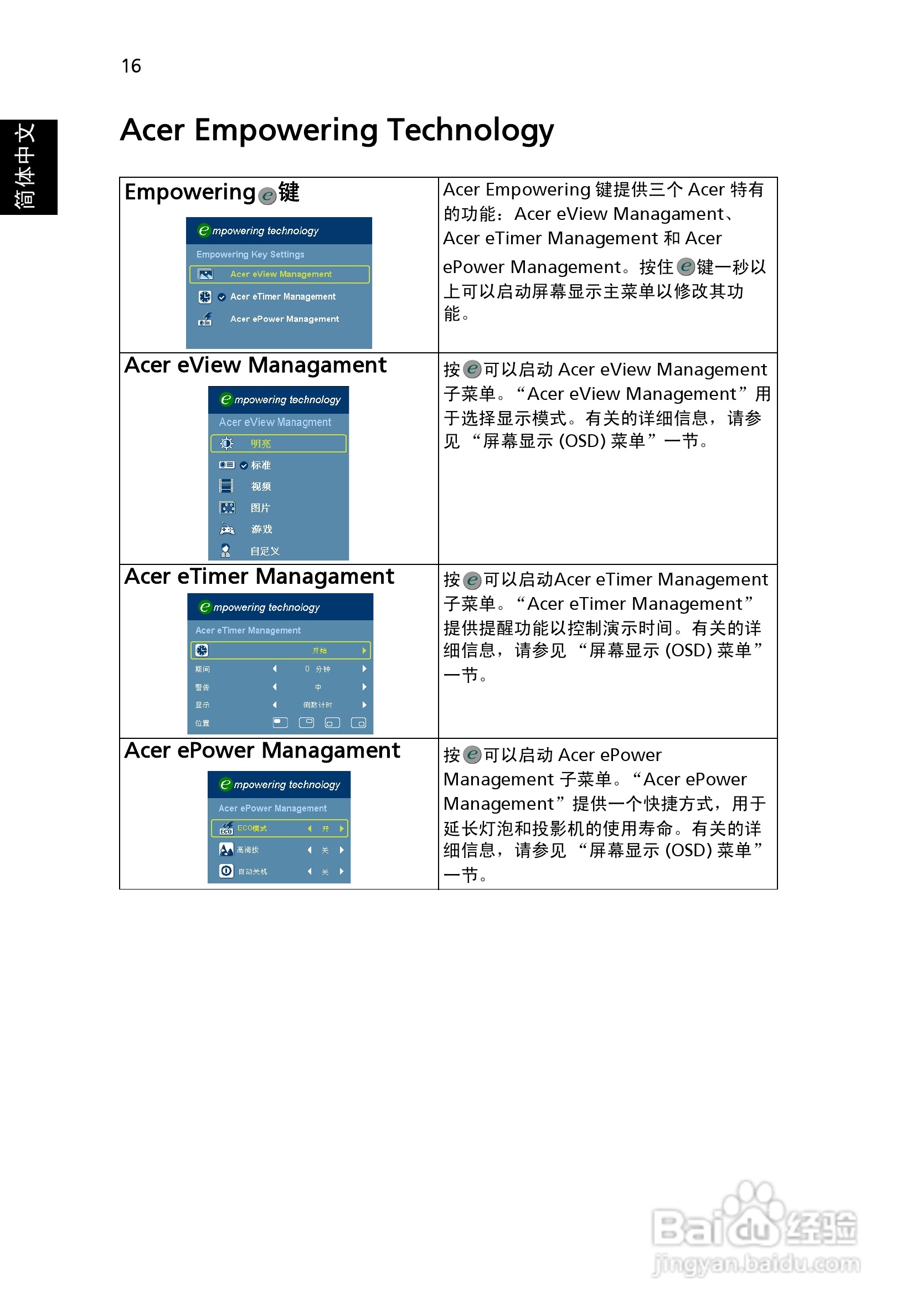 宏基P5205投影使用说明书:[3]