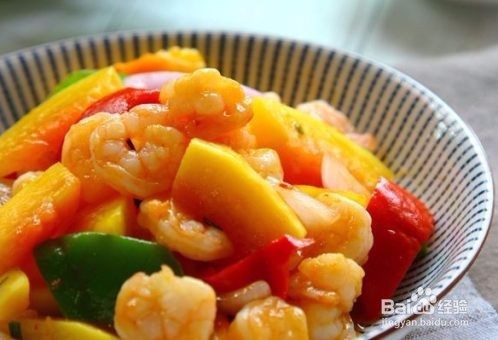 四色木瓜虾仁是怎么做的家常教程