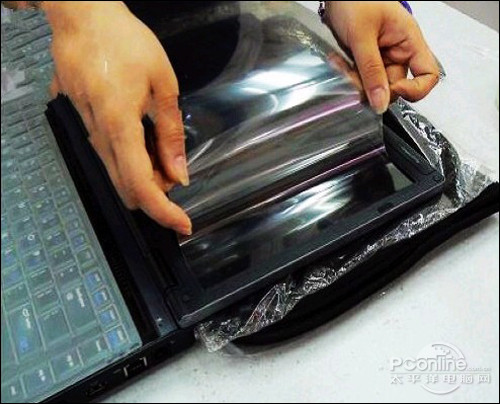 怎样黏贴笔记本贴膜