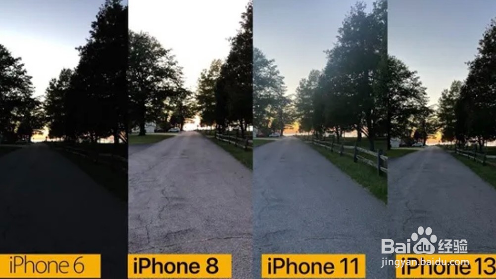 iphone机型摄像头对比
