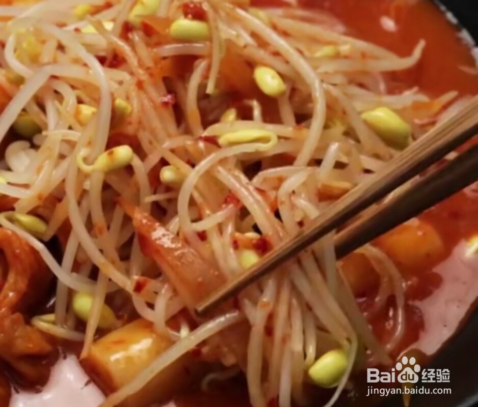 辣豆芽炒年糕怎么做?