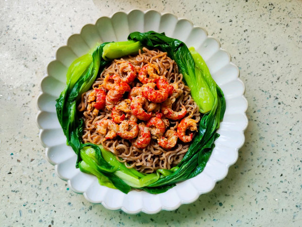 捞汁虾尾荞麦面