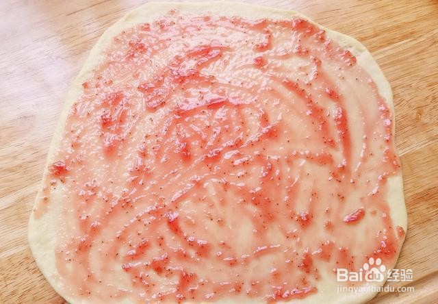 家庭自制草莓酱奶香吐司