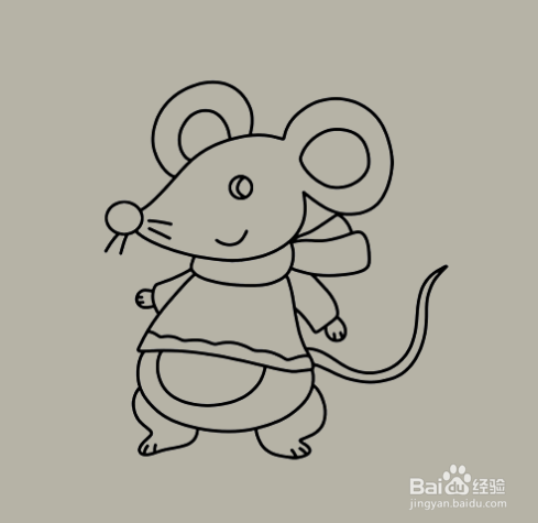 如何画老鼠的简笔画？
