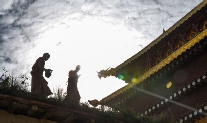 藏传佛教寺院一香格里拉松赞林寺。