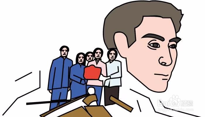 一堆人的简笔画