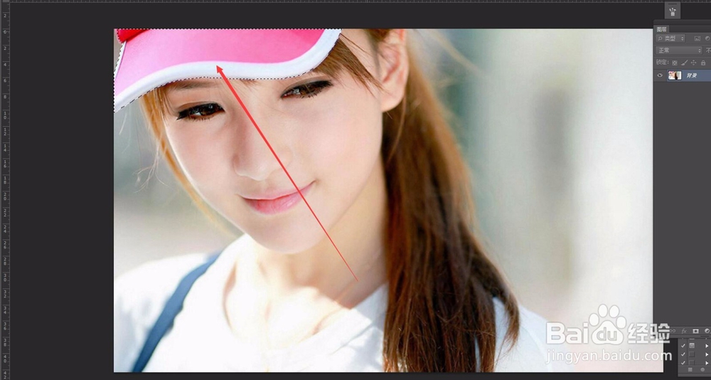 怎么用PS给人物照片服饰替换颜色?帽子衣服换色