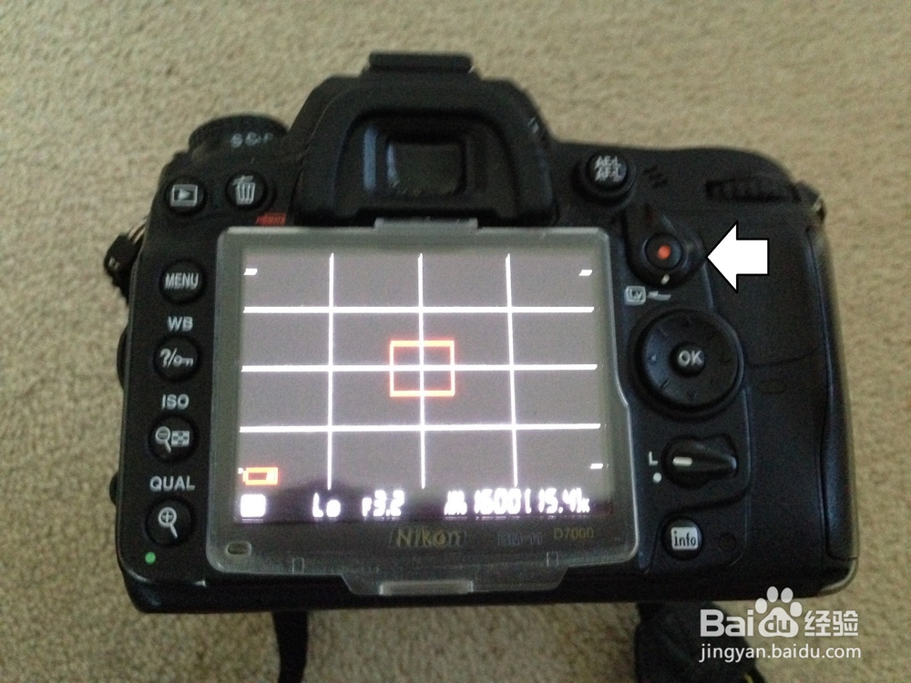 D7000单反相机网格辅助线如何启用、关闭