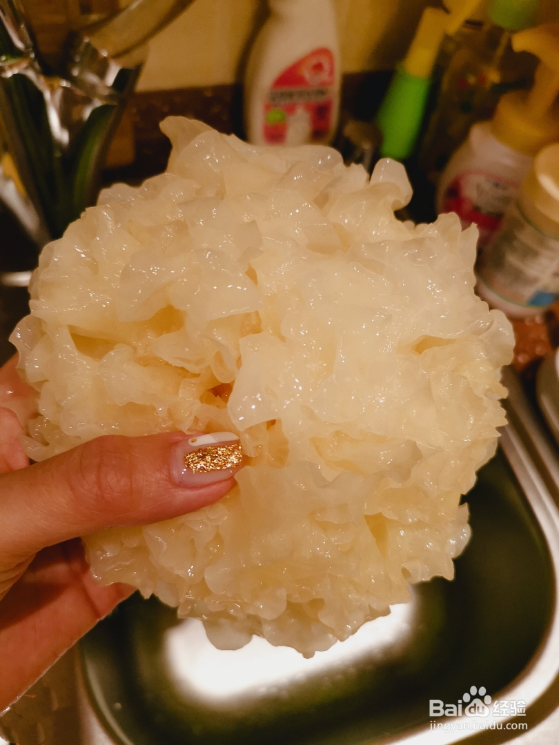 家常做法的银耳甜水