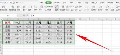 怎么把表格转换为堆积面积图