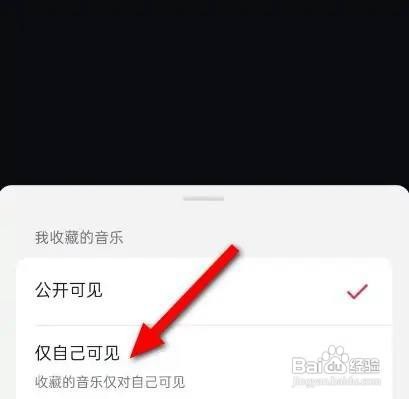 抖音设置收藏的音乐仅自己可见的方法