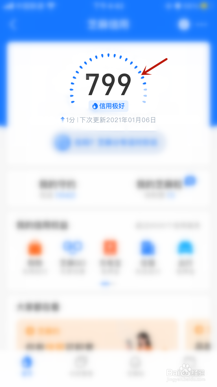 怎么查看我的芝麻信用分？