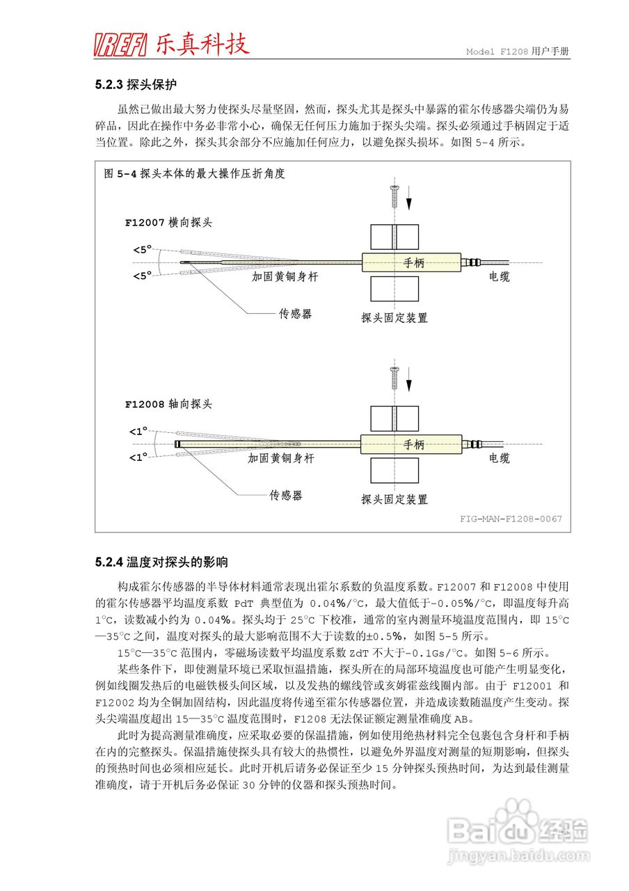 乐真科技程控高斯/特斯拉计F1208 用户手册:[8]