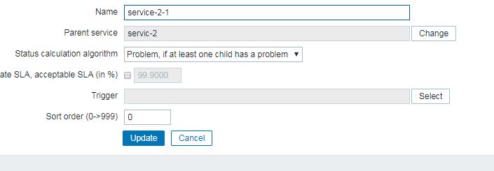如何在zabbix的服务中删除依赖？
