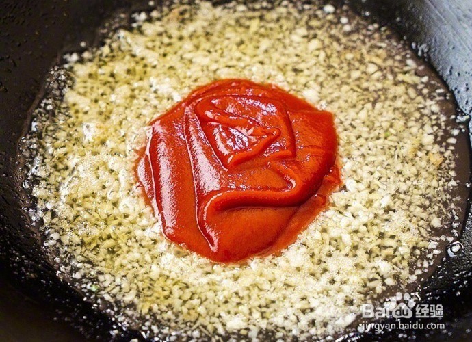 茄汁油焖大虾的做法