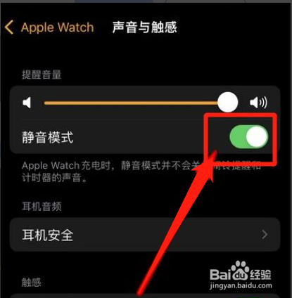 苹果手表如何设置静音模式