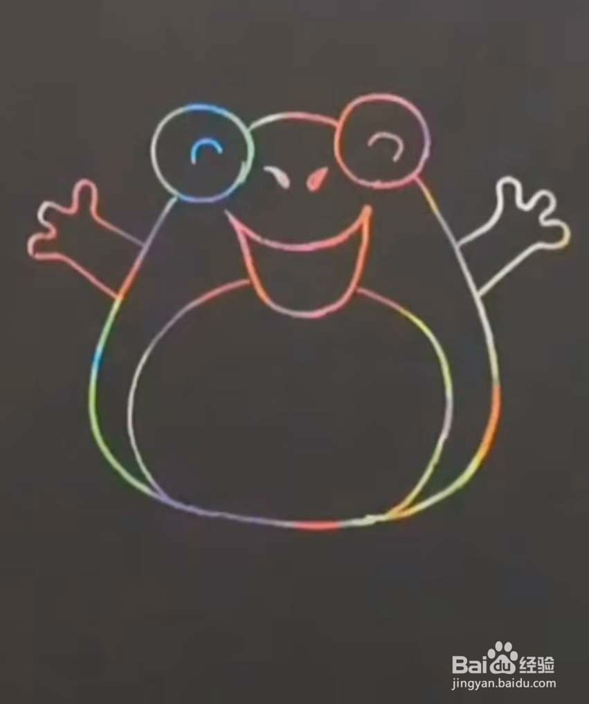 怎么画简笔画青蛙