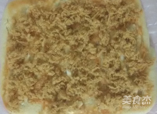 葱香肉松面包卷