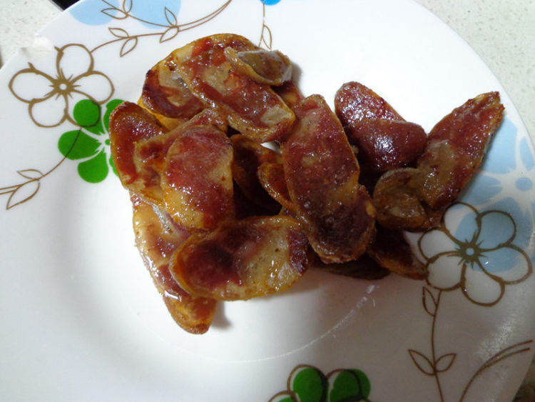 香肠炒红菜苔,好吃到爆