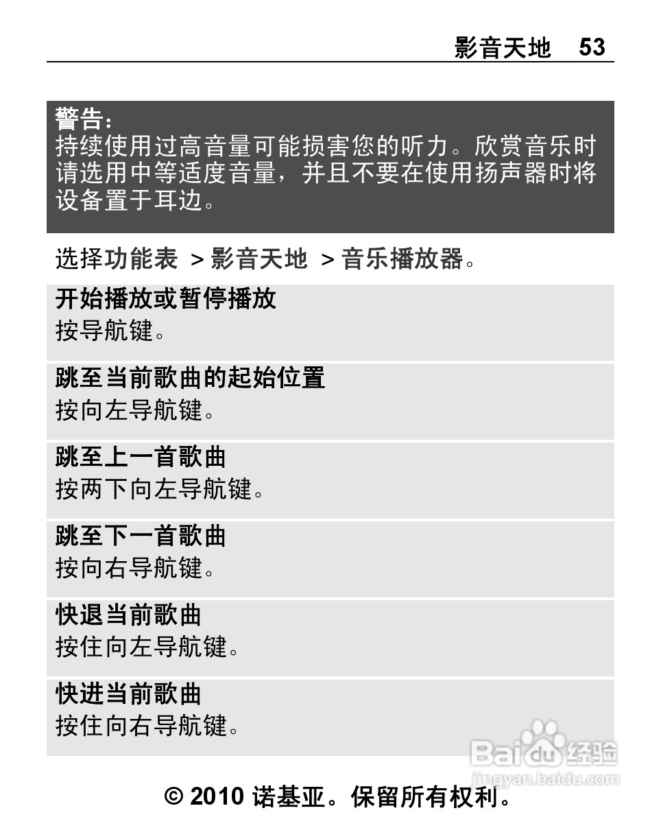 诺基亚2692手机使用说明书:[6]