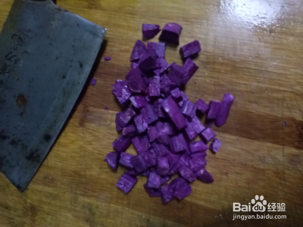 砂锅紫薯绿豆粥