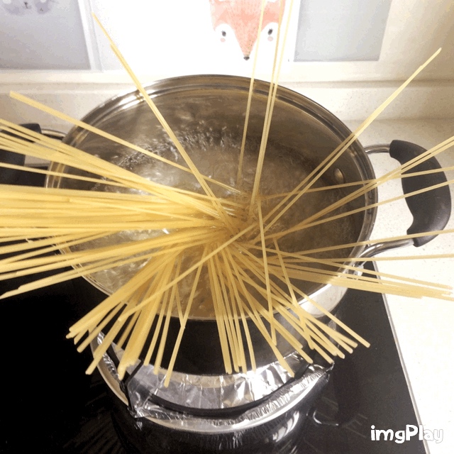 超美味的白汁蘑菇培根意面,每一口都是满满的幸福!