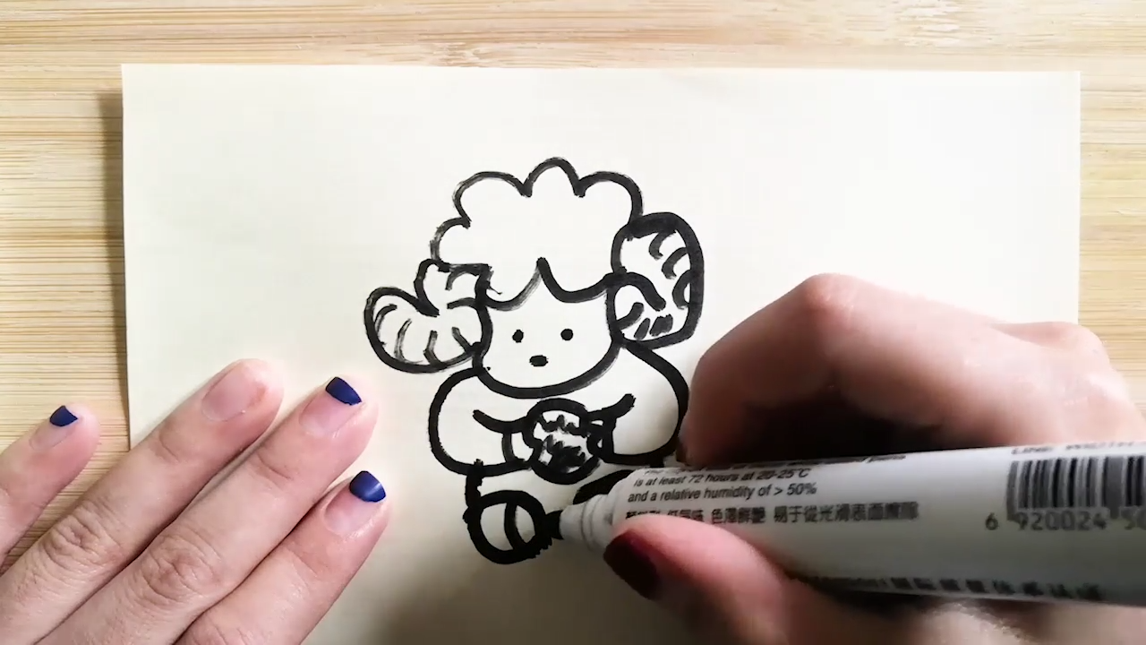 卡通绵羊怎样画？