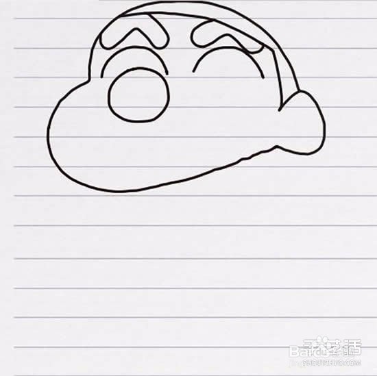 蜡笔小新简笔画