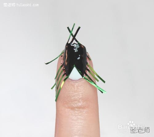 斑纹图案美甲diy教程