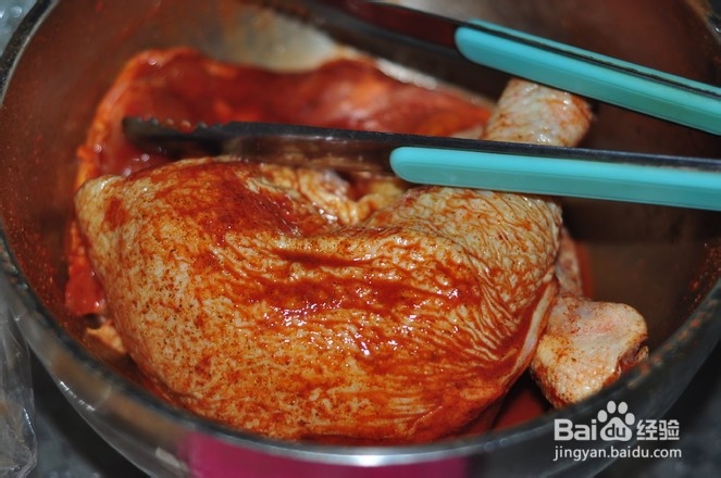 奥尔良鸡腿饭