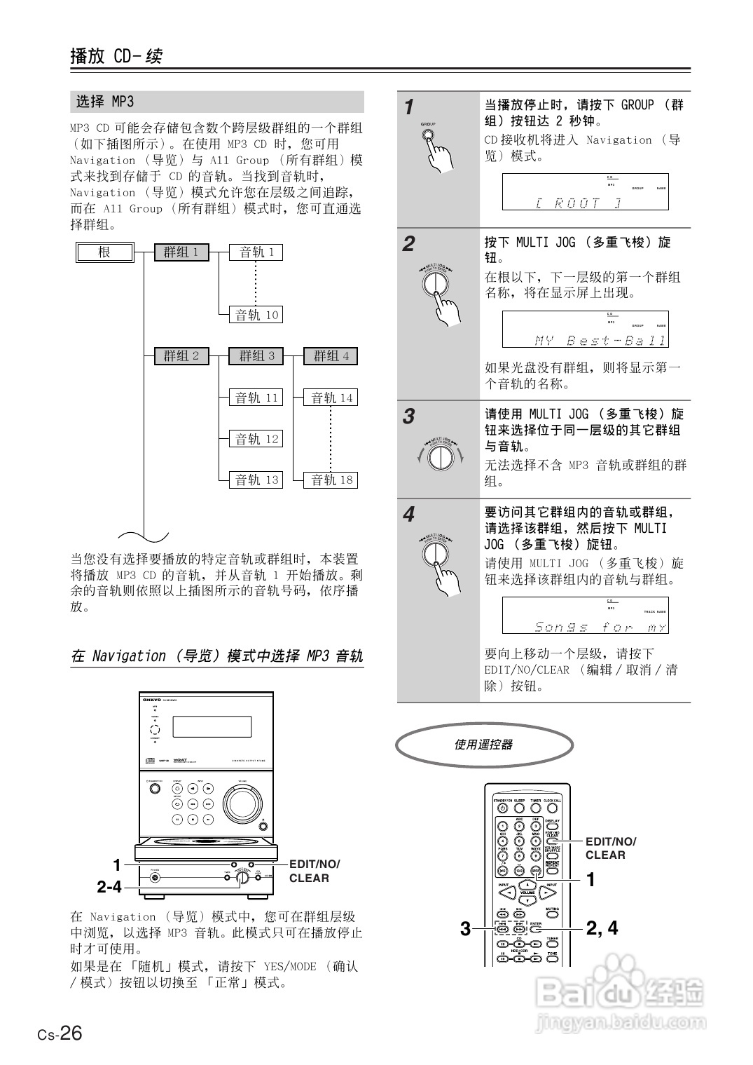 安桥CD接收机CR-B8型使用说明书:[2]