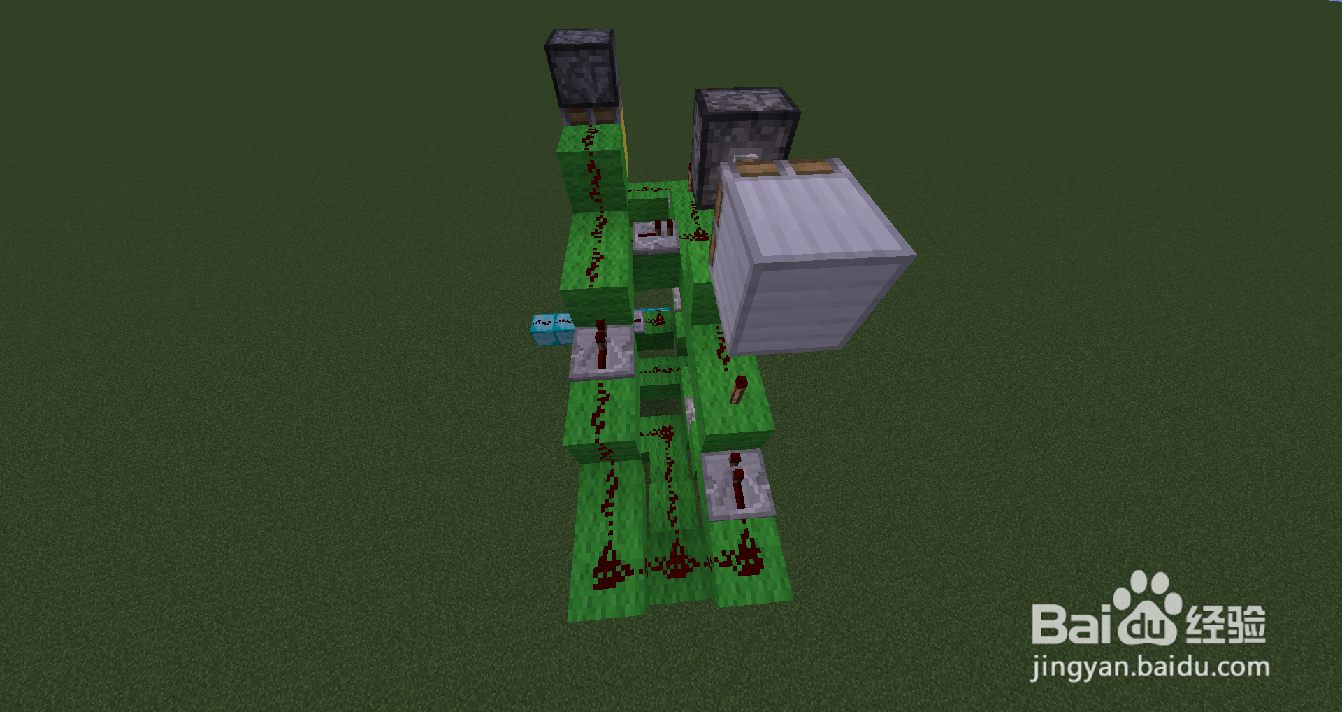 我的世界制作全单键控制密码门(新版)